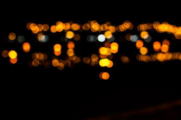 Bokeh blue, orange, red, green, purple bokeh