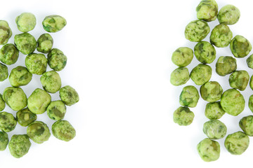 dry peas isolated on a white background