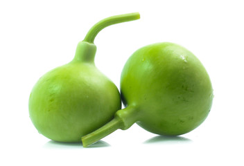bottle gourds isolated on white background