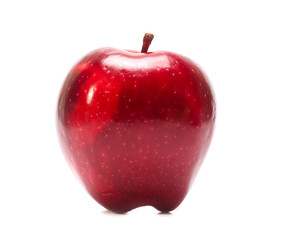 red apple isolated on white background