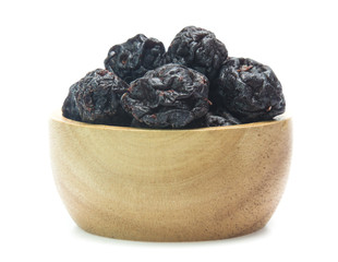 Dried  blueberry isolated on white background