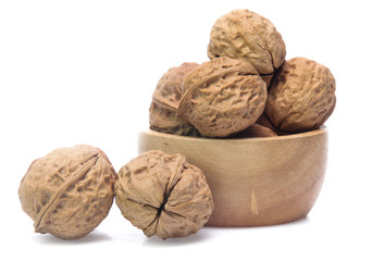 Walnut isolated on white background