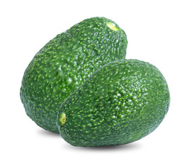 Avocado fruit isolated on white background