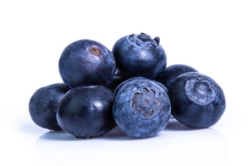 blueberry fruit isolated on white background