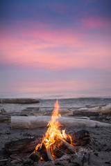 campfire beach