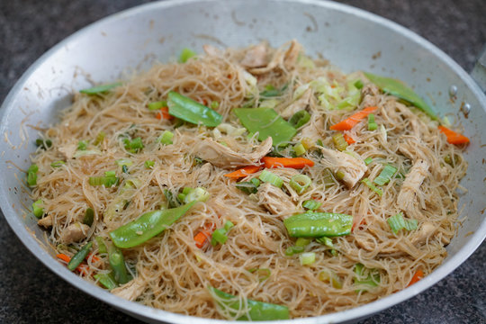 Pancit Bihon Rice noodles Filipino Cuisine