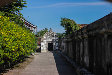 Fototapeta na wymiar Historical themed attractions in the corner of Yogyakarta city.