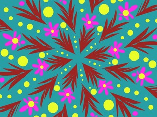 seamless floral pattern. colorful flower shape petal leaf etc. suitable for wallpaper etc.