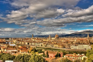 Fototapeta premium panoramic view of florence tuscany italy