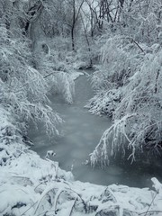 ice on river