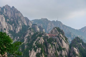 Fototapeta na wymiar Yellow Mountains.Mount Huangshan.A mountain range in southern Anhui province in eastern China.