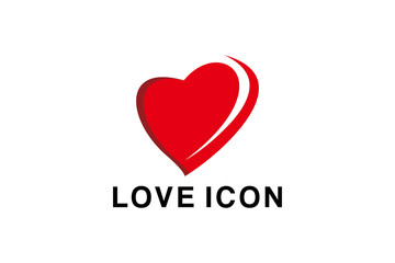 love logo icon vector isolated