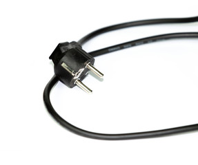 Fototapeta premium Power outlet isolated on white background connector usb