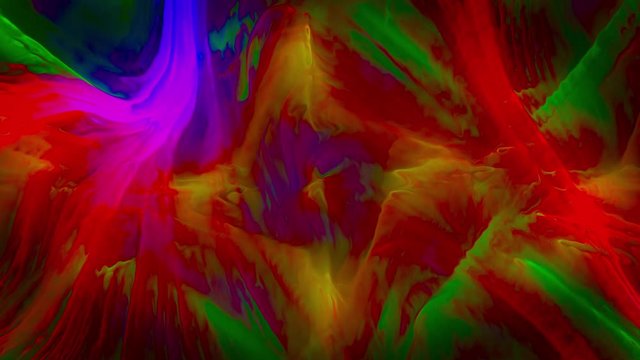 Bright colorful background  with square interlocking patterns emitting outwards. Seamless looped computer generated animation. Useful for projection mapping, clubs, shows, yoga, screen saver.