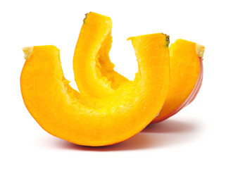 Fototapeta na wymiar Orange pumpkin on white background