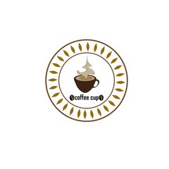 Vintage vector coffee logo and label. Coffee logo template. Caffeine logotype. Retro vintage insignia. Retro coffee badge. Vector illustration