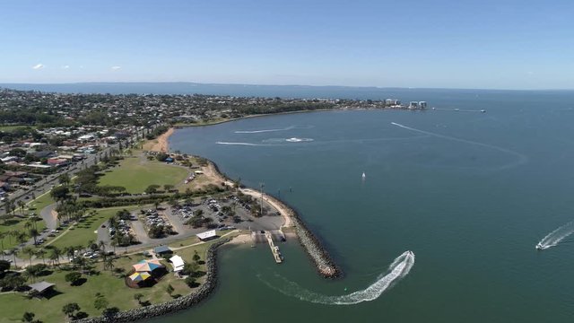Aerial shot of an Australian Coastal town