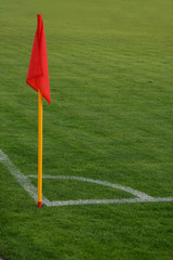 Red corner flag