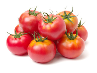 fresh tomato isolated on white background