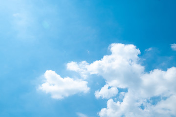 Beautiful blue sky clouds for background.