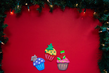 Christmas handmade decorative ornaments for design