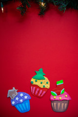 Christmas handmade decorative ornaments for design