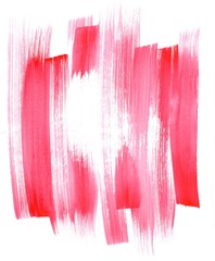 Fototapeta premium Abstract white light and dark pink texture and background with flowing stains lines drawn by watercolor paints. Great basic of print, badge, party invitation, banner, tag.