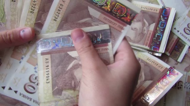money in hand