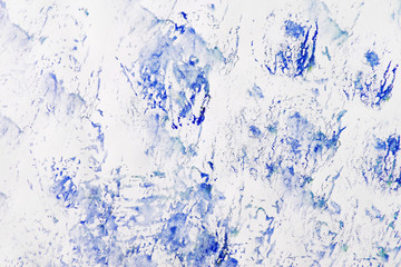 Obraz premium Abstract strokes of blue watercolor paint for the background
