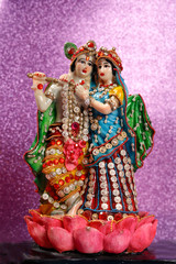 Fototapeta na wymiar Statue of Lord Radha Krishna 
