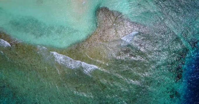 El Nido, Palawan, Philippines - Splashing Waves On Its Crystal Clear Lagoon - Aerial Shot