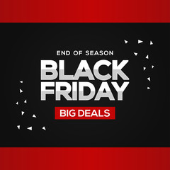 Black Friday Sale Vector Design Template