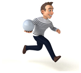 Fun 3D cartoon casual character