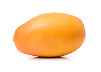 Papaya fruit isolated on a white background