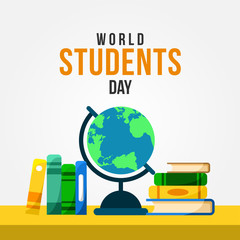 World Students Day Vector Design Template