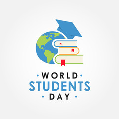 World Students Day Vector Design Template