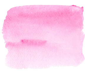 light romantic delicate pink background painted with watercolor on white paper