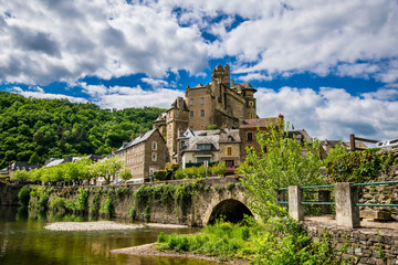 Fototapeta na wymiar Estaing, Aveyron, Occitanie, France.