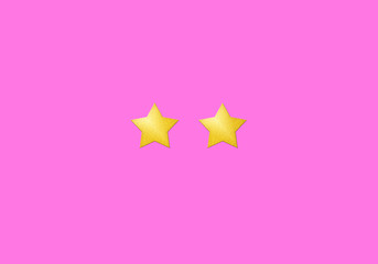 Sparkling cute star mark used for evaluation or grade or rank. 評価、グレード、ランクなどに使用するきらきらとしたかわいい星マーク