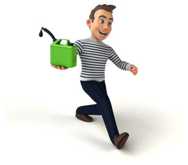 Fun 3D cartoon casual character