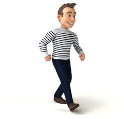 Fun 3D cartoon casual character