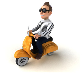 Fun 3D cartoon casual character