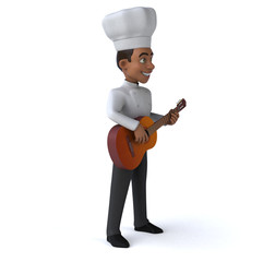 Fun chef - 3D Illustration