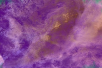 Cute heavy mystic clouds of smoke colorful background or texture - 3D illustration of smoke