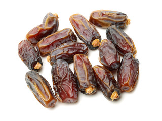 Dates on white background