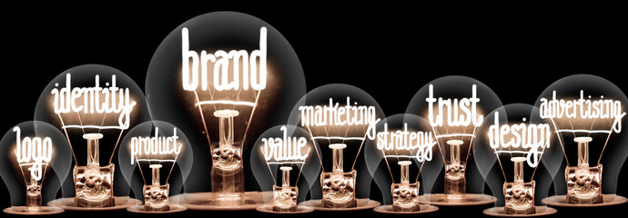 Light Bulbs with Brand Concept - 302138826