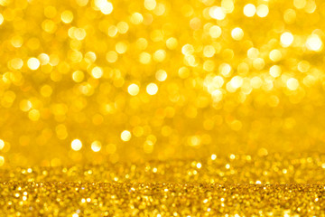 golden bokeh light background