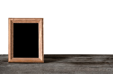 Fototapeta premium photo frame on table