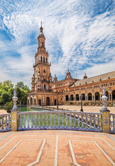 Obraz premium Plaza de Espana in Seville, Spain