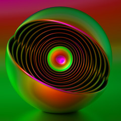 Geometric background. 3d illustration, 3d rendering.